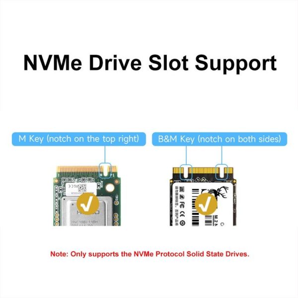 Waveshare For Raspberry Pi 5 PCIe To M.2 Adapter Board Support NVMe Protocol (27709) - Image 8
