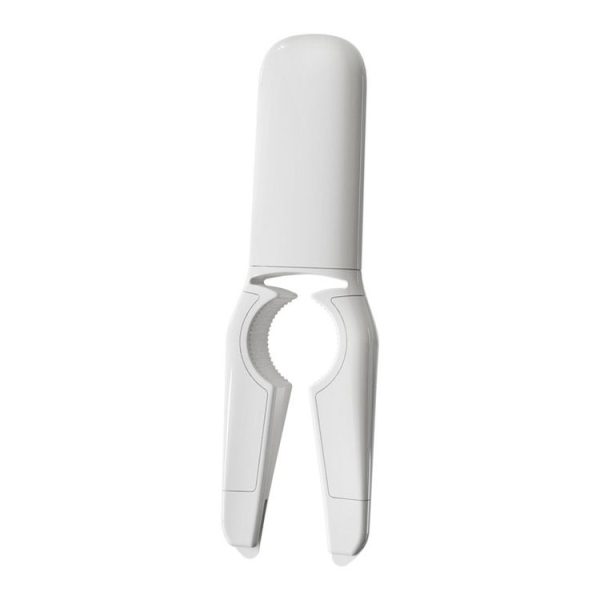 Kitchen Household Stainless Steel Multifunctional Peeler Bottle Opener 2 In 1 (White)