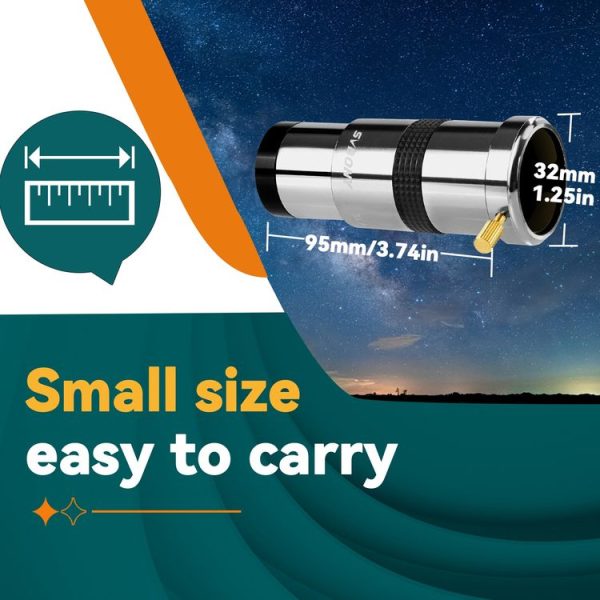 SVBONY SV137 1.25 inch 3X Magnifier Non-M42 Screw Version Without T-Port - Image 2