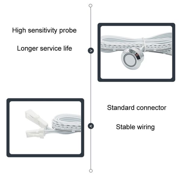 Closet And Cabinet Dimmable Tactile Split Control Sensor Switch Controller (Silver) - Image 4