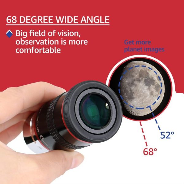 SVBONY F9152A 1.25 inch Ultra Wide Angle 68 Degree 6mm Astronomical Telescope Eyepiece - Image 7
