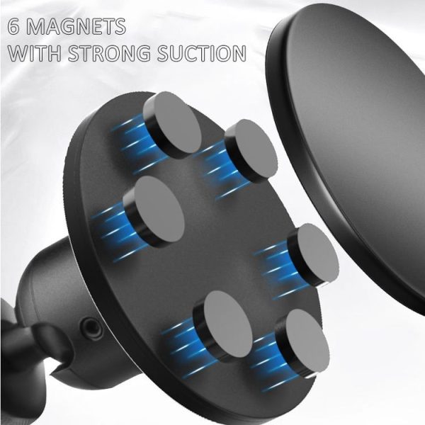 Magnetic Aluminum Alloy Ball Head Mount for Sports Cameras and Mobile Phones - Image 4