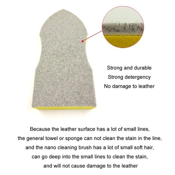 Car Seat Leather Interior Cleaning Brush (Leather Brush) - Image 3