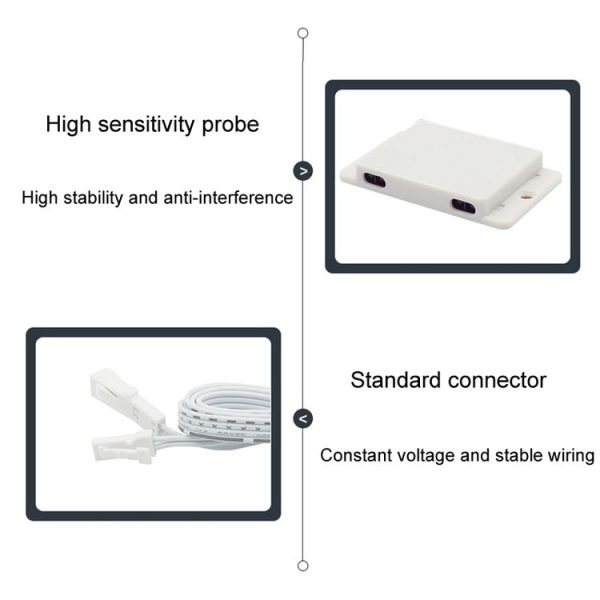 Cabinet External Integration Double Door Control Square Sensor Switch, Style: Split Control - Image 4