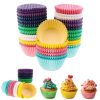 100pcs / Box Baking Utensils Cake Paper Cups Muffins Paper Cupcake Wrappers Oil-proof Chocolate Cake Tray (Coffee) - Image 2