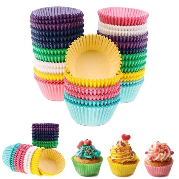 100pcs / Box Baking Utensils Cake Paper Cups Muffins Paper Cupcake Wrappers Oil-proof Chocolate Cake Tray (Coffee) - Image 2