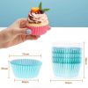 100pcs / Box Baking Utensils Cake Paper Cups Muffins Paper Cupcake Wrappers Oil-proof Chocolate Cake Tray (Coffee) - Image 3