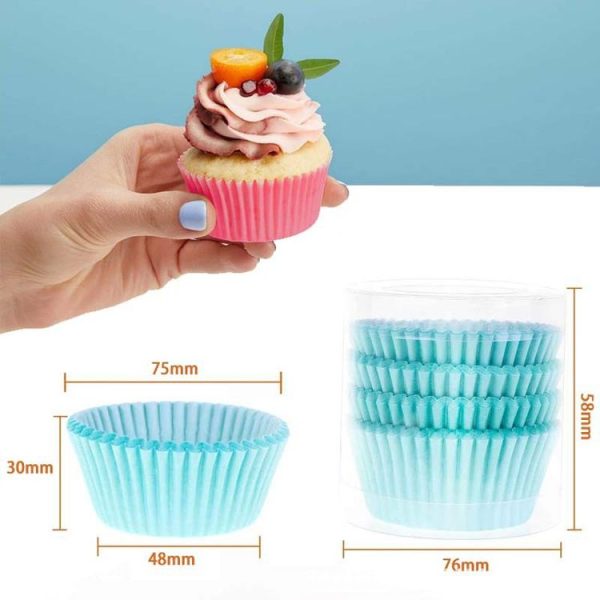 100pcs / Box Baking Utensils Cake Paper Cups Muffins Paper Cupcake Wrappers Oil-proof Chocolate Cake Tray (Coffee) - Image 3