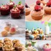 100pcs / Box Baking Utensils Cake Paper Cups Muffins Paper Cupcake Wrappers Oil-proof Chocolate Cake Tray (Coffee) - Image 7