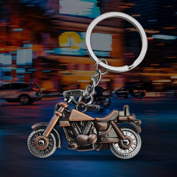 Simulation Cool Motorcycle Keychain Metal Decoration Pendant, Style: X-348 - Image 6