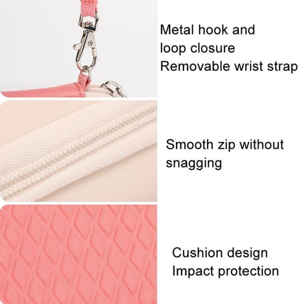 Cwatcun H45 Mini Storage Bag Small Microslice Digital Camera Bag PU Waterproof Hard Shell Bag (Pink) - Image 8