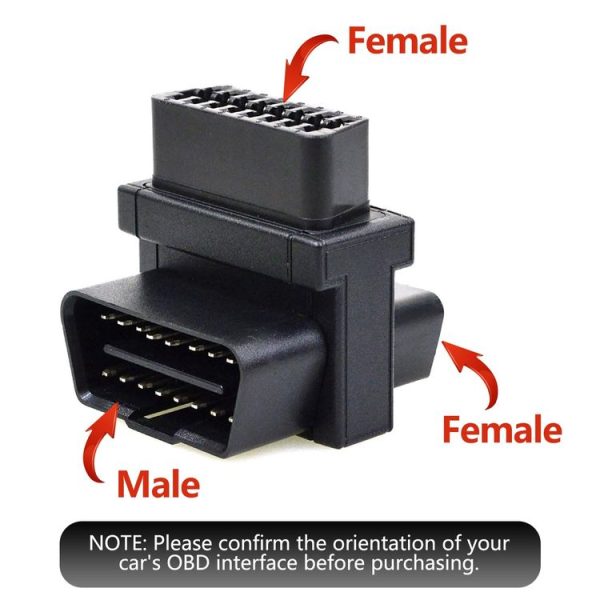 OBDII 16Pin 1 To 2 Extension Cable Adapter Plug - Image 5