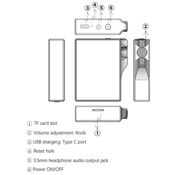 HiFi Lossless Music Player Mastering DSD256 Hard Decoding MP3, Memory: 32GB (Gray) - Image 9