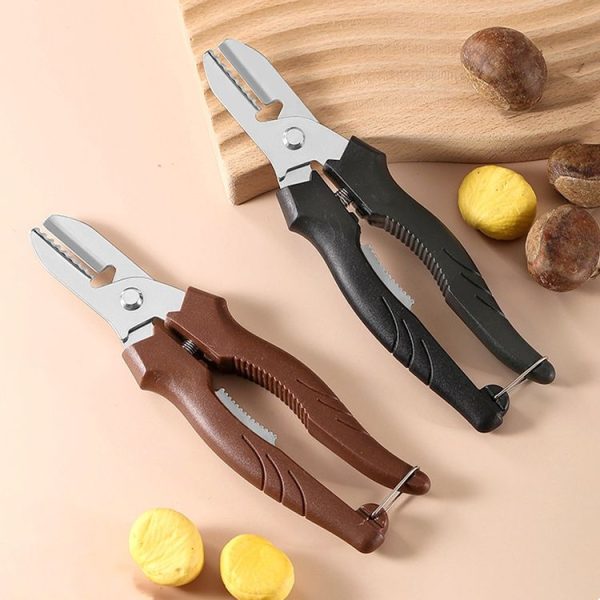 Multifunctional Chestnut Shelling Tool Quick Peeling Chestnut Knife (Black) - Image 2