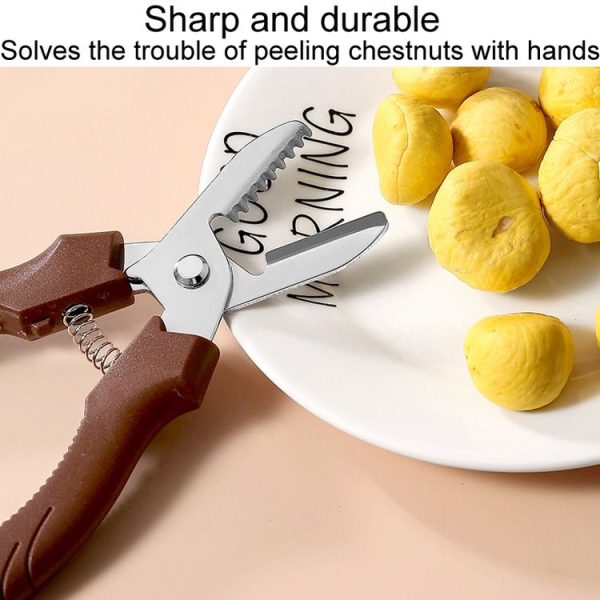 Multifunctional Chestnut Shelling Tool Quick Peeling Chestnut Knife (Black) - Image 6