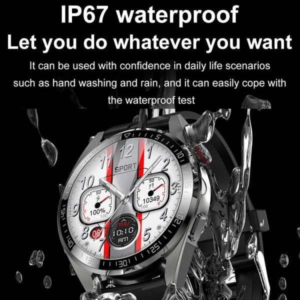 1.43 inch AMOLED Screen Smartwatch Heart Rate Blood Pressure Monitoring Bluetooth Talking Sports Watch, Color: Black Silicone Strap - Image 19
