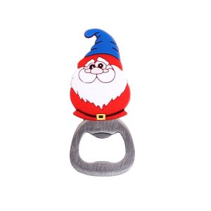 Magnetic Cute Cartoon Stainless Steel Bottle Opener Refrigerator Sticker Decoration, Style: Santa Claus