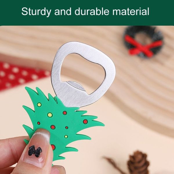 Magnetic Cute Cartoon Stainless Steel Bottle Opener Refrigerator Sticker Decoration, Style: Santa Claus - Image 5
