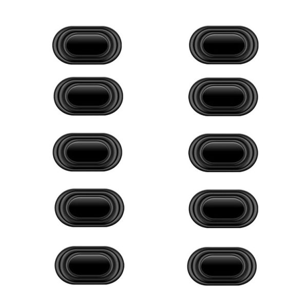 10pcs Car Door Shock-Absorbing Cushion Pad Enlarged Sound-Proof Silicone Pad (No Logo)