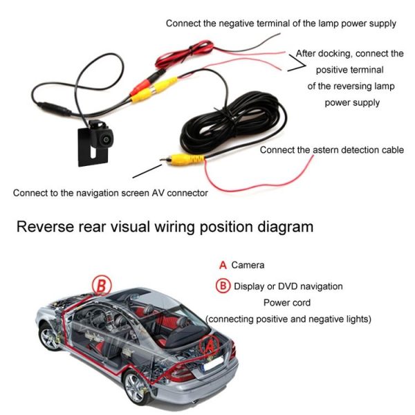 Car AHD Rear View High Definition Night Vision Reversing Camera, Specifications: AHD1080P - Image 4