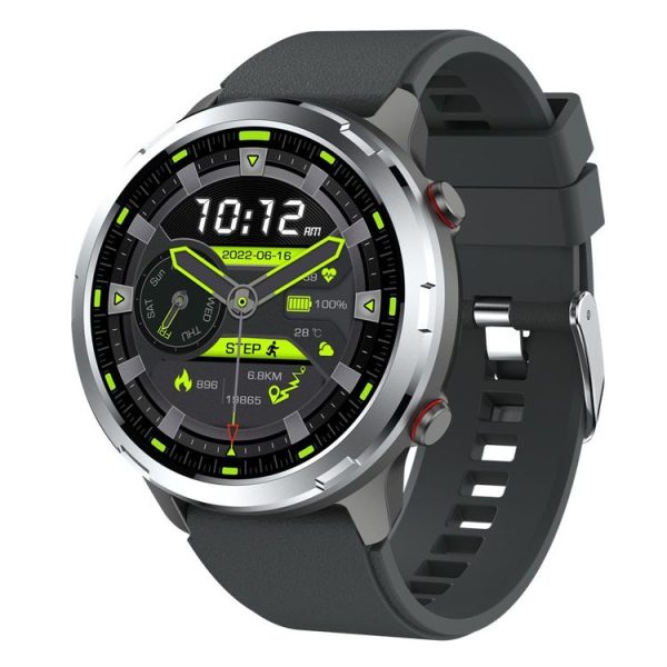 Outdoor GPS Sport Watch 1.32inch HD Round Screen Multi Sport Mode Smartwatch (Silver)