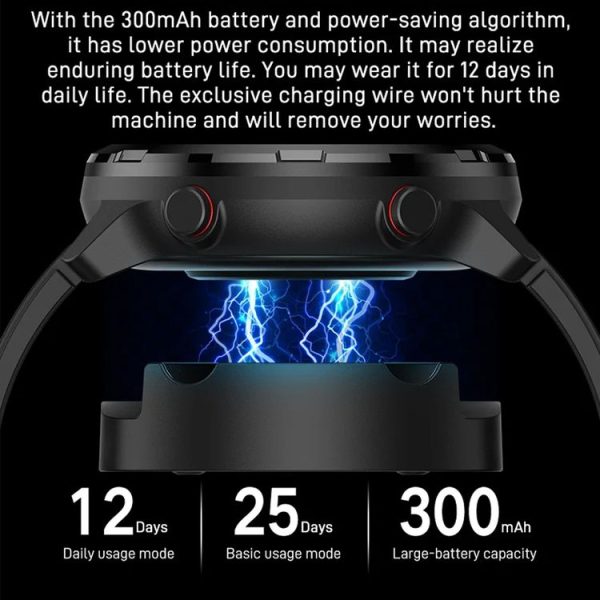 Outdoor GPS Sport Watch 1.32inch HD Round Screen Multi Sport Mode Smartwatch (Silver) - Image 13