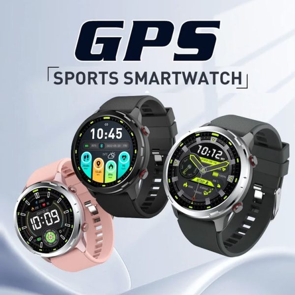Outdoor GPS Sport Watch 1.32inch HD Round Screen Multi Sport Mode Smartwatch (Silver) - Image 2