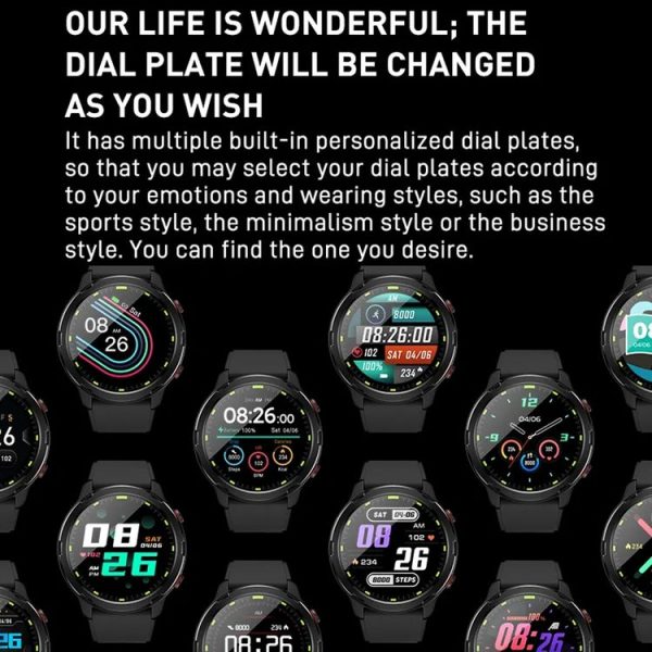 Outdoor GPS Sport Watch 1.32inch HD Round Screen Multi Sport Mode Smartwatch (Silver) - Image 9