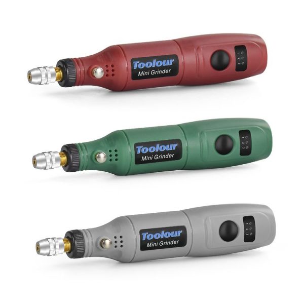 Mini Electric Grinder Micro Grinding Pen DIY Small Carving Tools (EU Plug Red) - Image 2