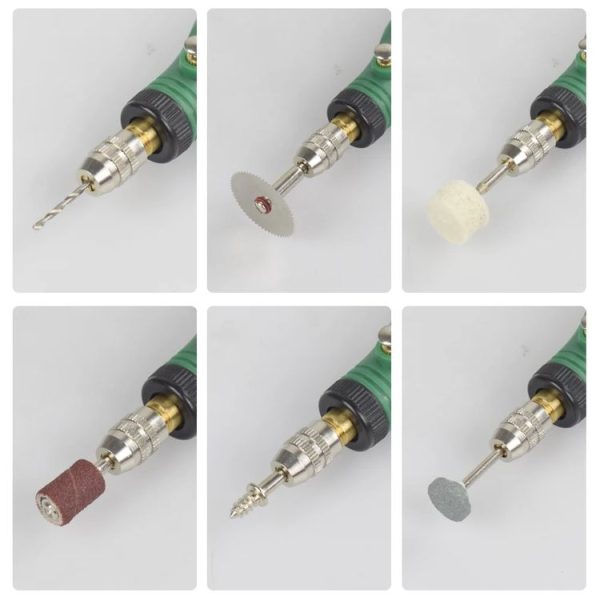 Mini Electric Grinder Micro Grinding Pen DIY Small Carving Tools (EU Plug Red) - Image 8