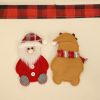 Christmas Table Decorations Home Cartoon Knife and Fork Cover (Old Man) - Image 5