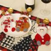 Christmas Table Decorations Home Cartoon Knife and Fork Cover (Old Man) - Image 7