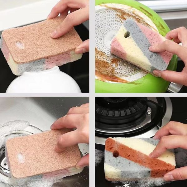 5pcs Kitchen Cleaning Sponge Wipe Rag Dishcloth - Image 12