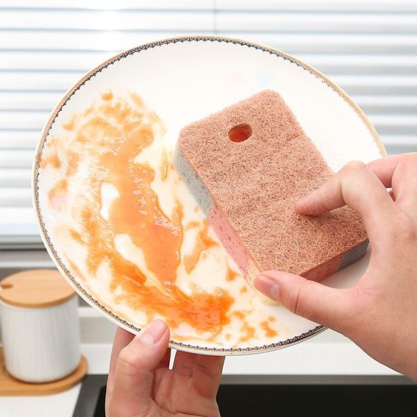 5pcs Kitchen Cleaning Sponge Wipe Rag Dishcloth - Image 2