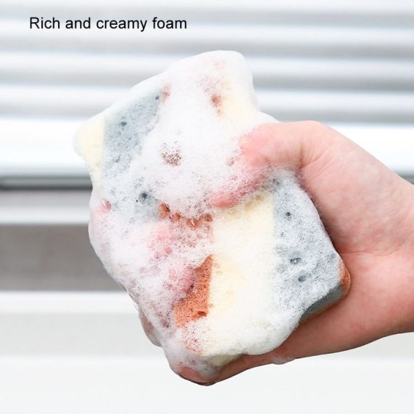 5pcs Kitchen Cleaning Sponge Wipe Rag Dishcloth - Image 5
