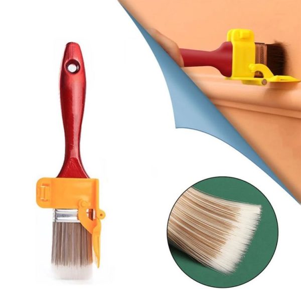 Color Separation Paint Brush Interior Wall Roof Paint Brush Latex Paint Trimming Color Separator (Red)