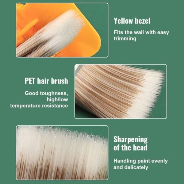 Color Separation Paint Brush Interior Wall Roof Paint Brush Latex Paint Trimming Color Separator (Red) - Image 3