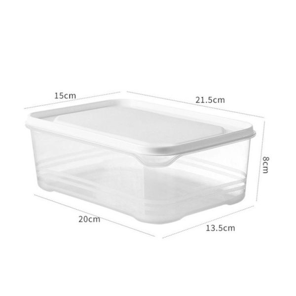 2000ml Refrigerator Storage Box Large Capacity Transparent Fresh Food Organiser - Image 10