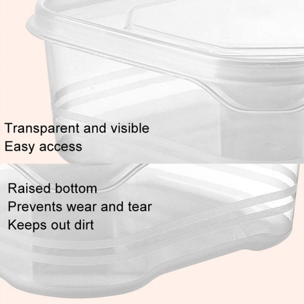 2000ml Refrigerator Storage Box Large Capacity Transparent Fresh Food Organiser - Image 8