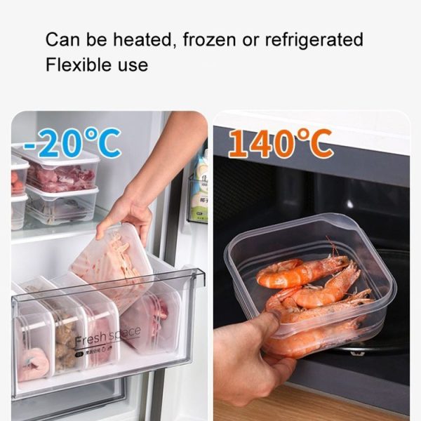 2000ml Refrigerator Storage Box Large Capacity Transparent Fresh Food Organiser - Image 9