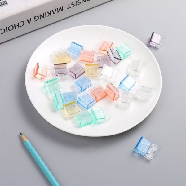 3packs Anti-Roll Retainer Push-Pull Clip A4 Paper Loose-leaf Clip (Mixed Colors) - Image 3