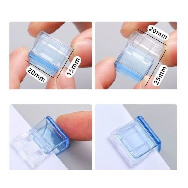 3packs Anti-Roll Retainer Push-Pull Clip A4 Paper Loose-leaf Clip (Mixed Colors) - Image 6