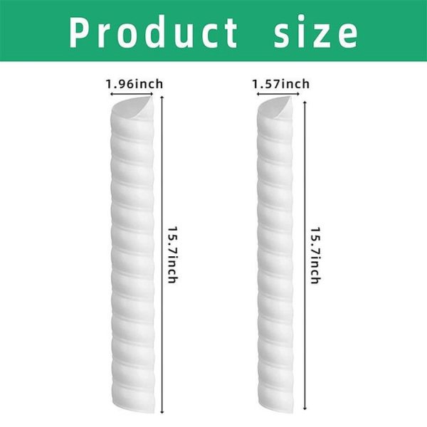 Small Plant Trunk Protector Garden Anti Nibbling Plastic Protective Cover (White) - Image 3