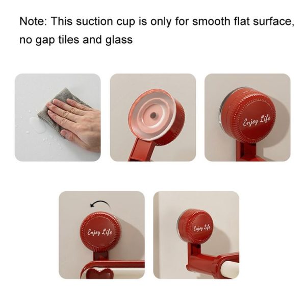 Basin Organiser Telescopic Suction Cup Shelf (Black) - Image 10