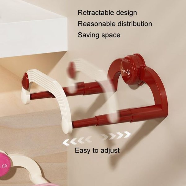 Basin Organiser Telescopic Suction Cup Shelf (Black) - Image 4