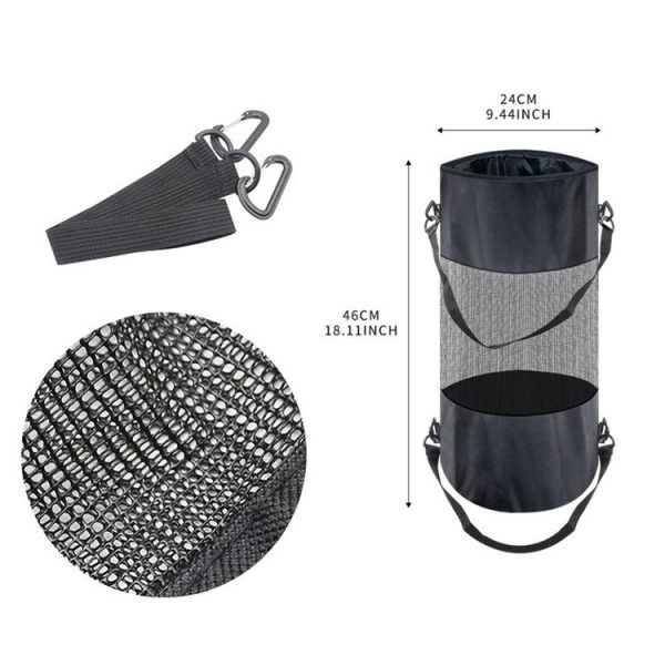 Outdoor Camping Yacht Windproof Drawstring Sundries Folding Storage Bag (24x46cm) - Image 2