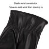 Fall Winter Men Leather Gloves PU Velvet Warm Riding Driving Touchscreen Gloves, Size: Average (Black) - Image 8