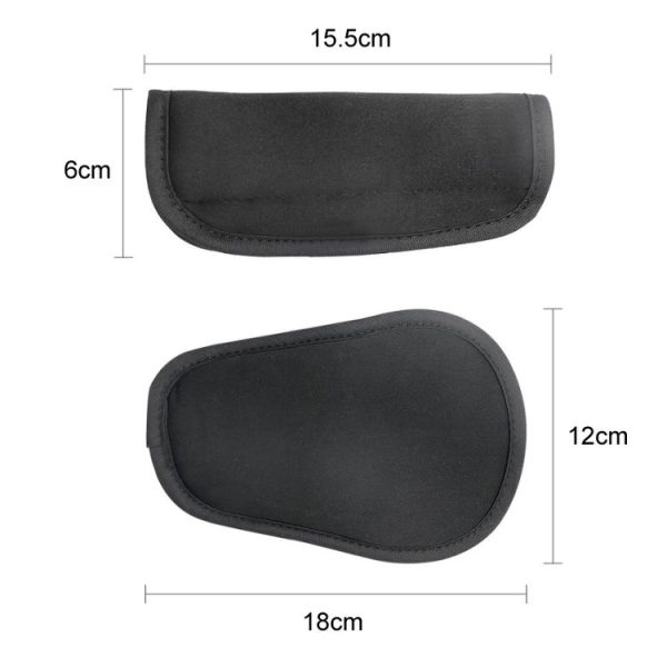Car Child Safty Seat Belt Protective Cover, Size: 18x12cm (Black) - Image 3