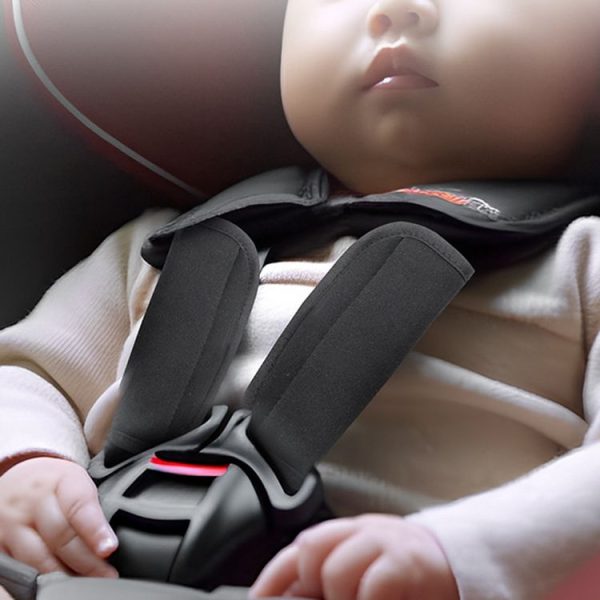 Car Child Safty Seat Belt Protective Cover, Size: 18x12cm (Black) - Image 9