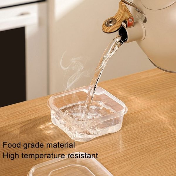 6pcs Transparent Food Storage Box Refrigerator Vegetable Meat Container, Style: 350ml Transparent Lid - Image 7